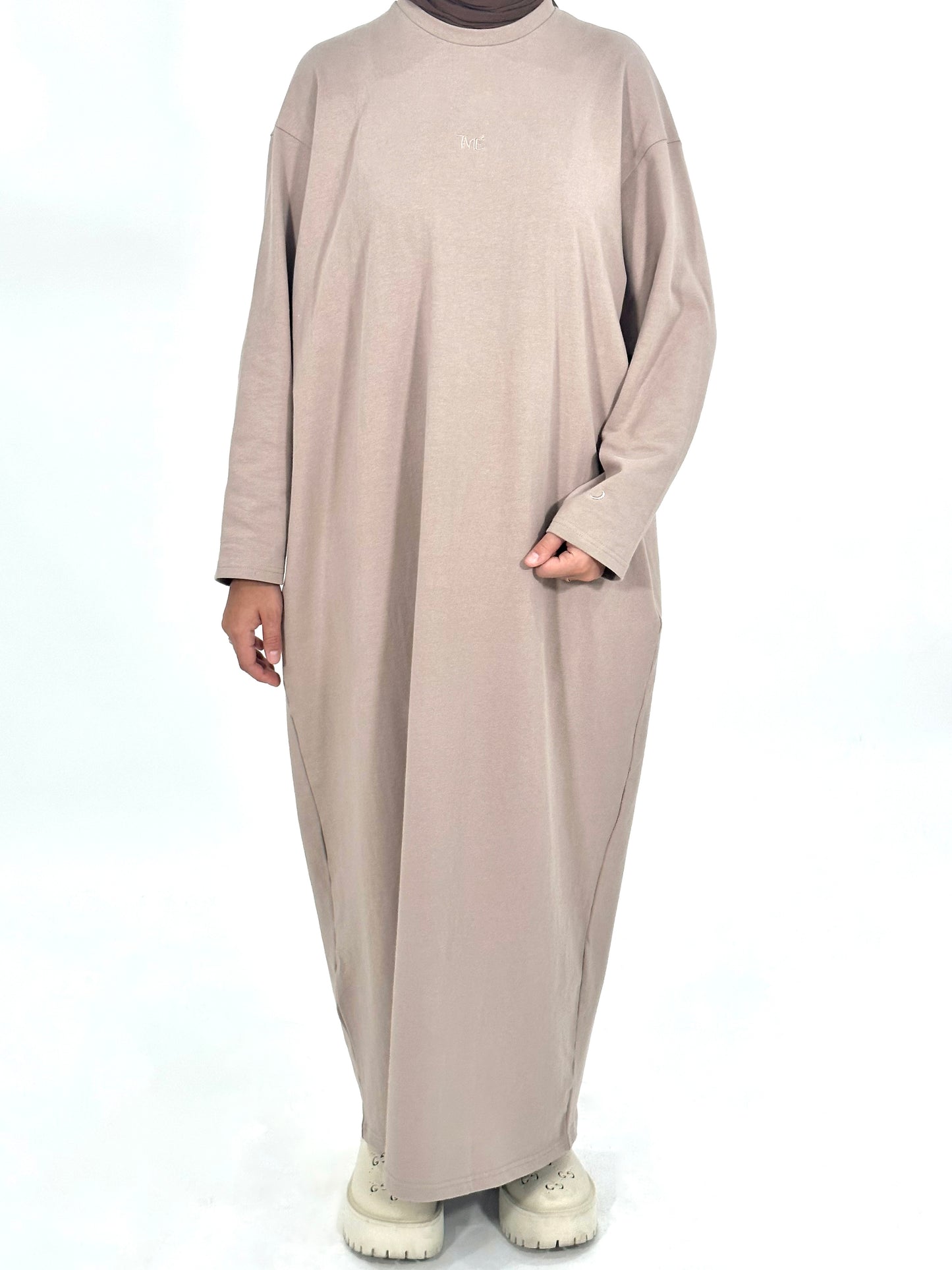 Damascus T-Shirt Dress in Camel