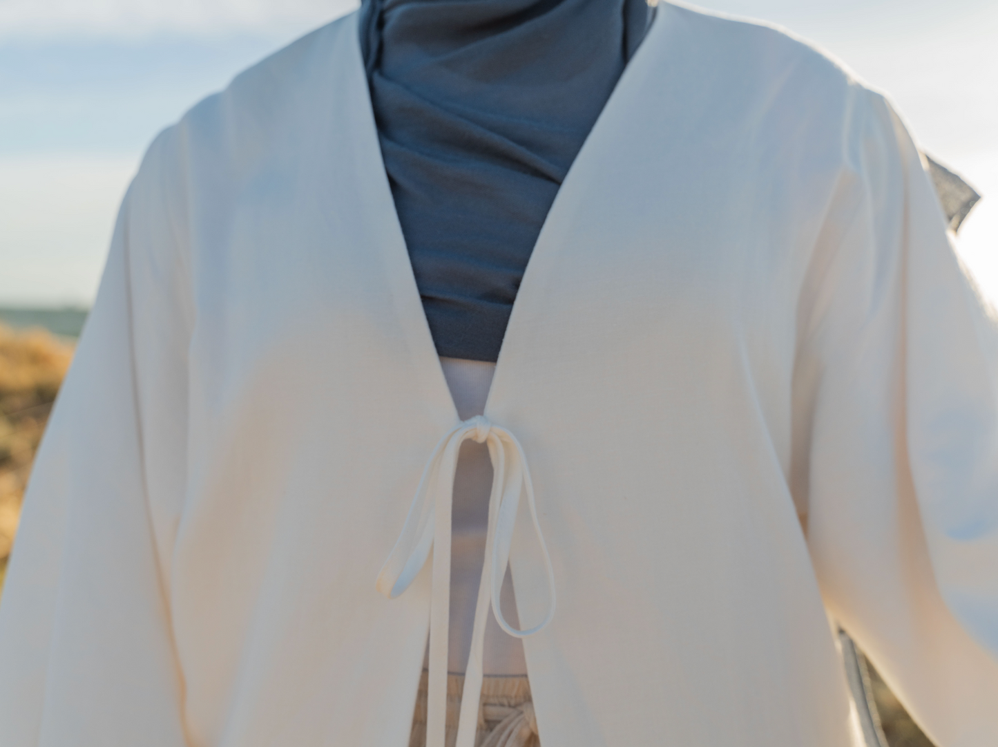 Beirut Lined Linen Abaya